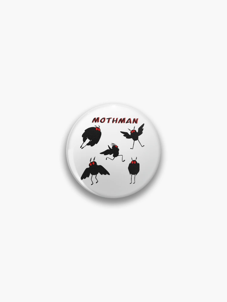 Thumbnail 1 of 3, Pin, Funky Mothmen designed and sold by Sphinx-Riddles.