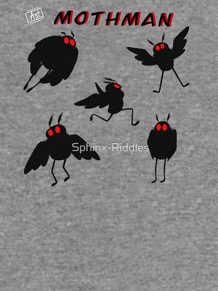 Thumbnail 6 von 6, Leichter Pullover, Funky Mothmen designt und verkauft von Sphinx-Riddles.