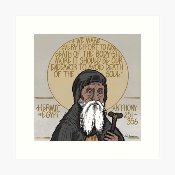 Anthony (251-356), Hermit in Egypt Art Print