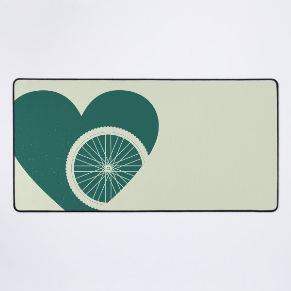 Item preview, Heart with Mountain Bike Wheel for Cycling Lovers designed and sold by Normandie Rainwater.