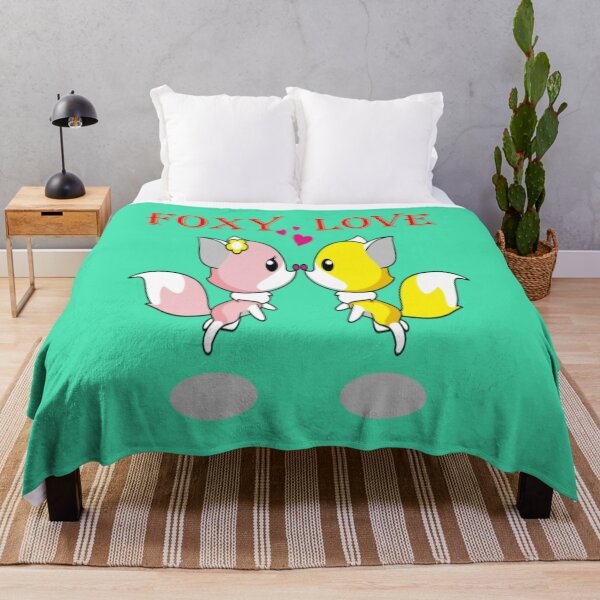 Item preview, Foxy Love - Cartoon Foxes Romantic Couple designed and sold by CheeryDK.