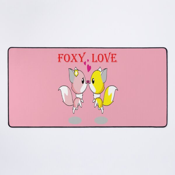 Item preview, Foxy Love - Cartoon Foxes Romantic Couple designed and sold by CheeryDK.