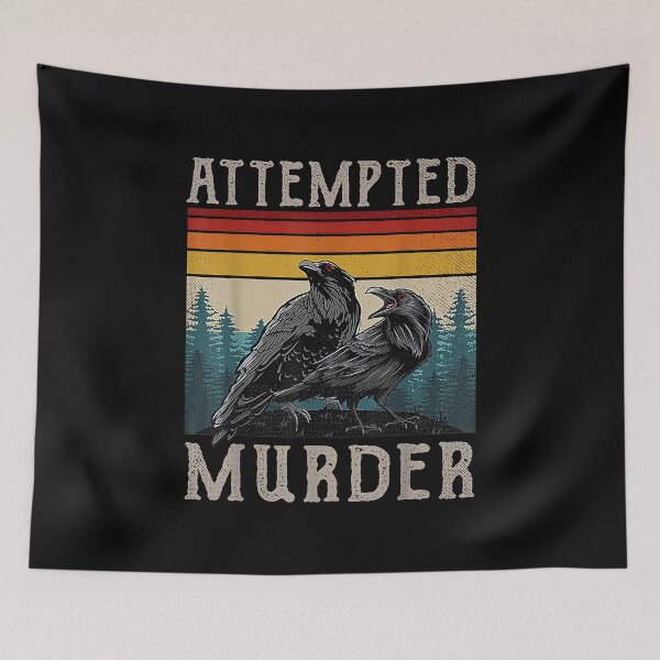 Item preview, Attempted Murder Crows - Ravens Edgar Allen Poe designed and sold by Poytelite.