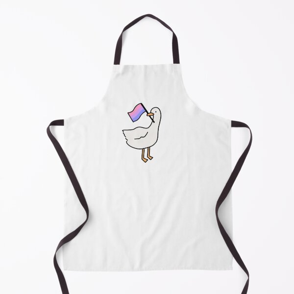 Item preview, Untitled Goose Game White Goose or Duck Bisexual Pride Flag designed and sold by bassoongirl123.