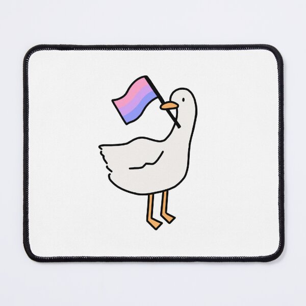 Item preview, Untitled Goose Game White Goose or Duck Bisexual Pride Flag designed and sold by bassoongirl123.