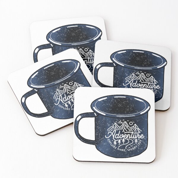 Item preview, Adventure camping mug designed and sold by BeaverCoDsgn.