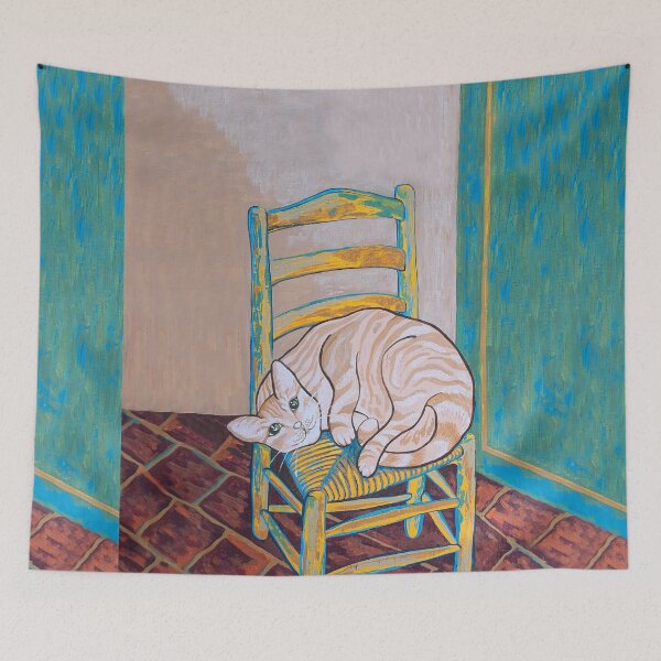 Item preview, Cat Van Gogh in the Chair, art by Miguel Matos Official designed and sold by MiguelMatosArt.