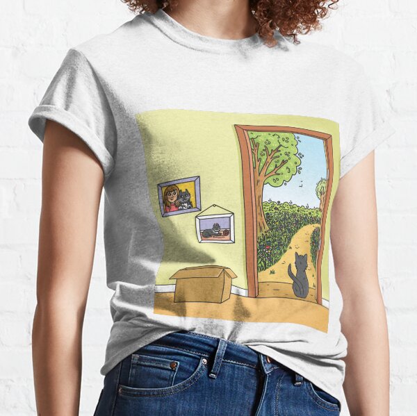 Bibi the cat in her new house Classic T-Shirt