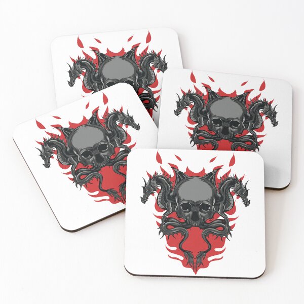 Item preview, skull and dragons designed and sold by bisly.