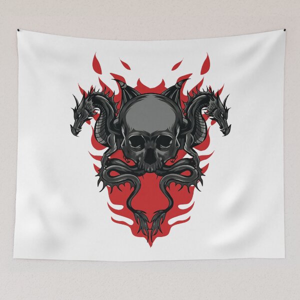 Item preview, skull and dragons designed and sold by bisly.
