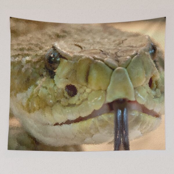 Item preview, Super Friendly Rattlesnake designed and sold by MathenaArt.