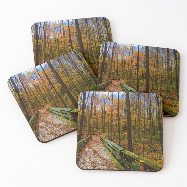 Item preview, Footbridge in the Autumn Forest designed and sold by Brian Shaw.