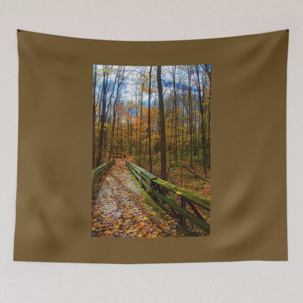 Item preview, Footbridge in the Autumn Forest designed and sold by Brian Shaw.