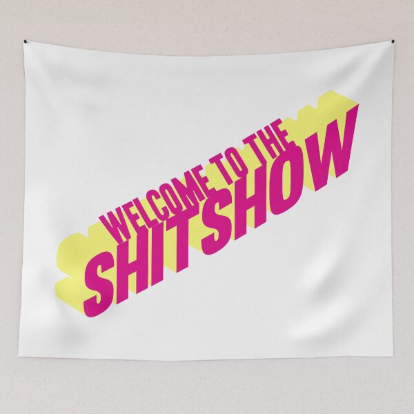 Item preview, Welcome to the Shitshow - pink and yellow designed and sold by synthesizer.