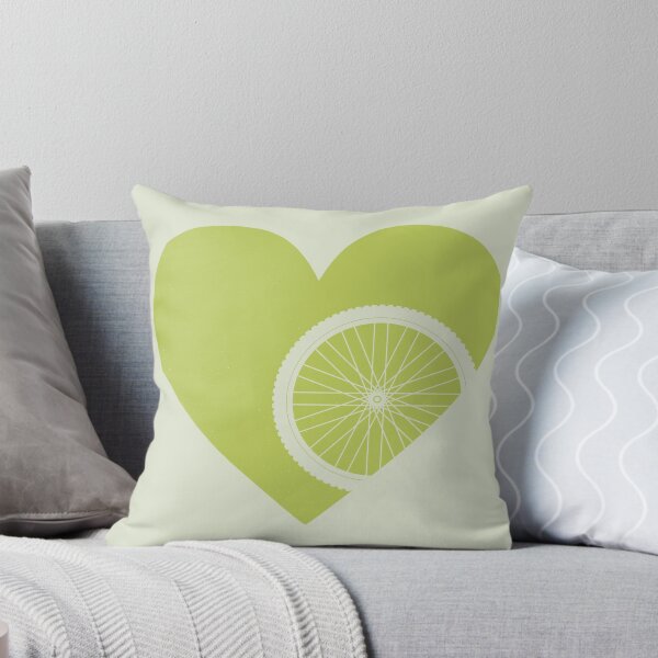 Item preview, Heart with Mountain Bike Wheel for Cycling Lovers designed and sold by Normandie Rainwater.