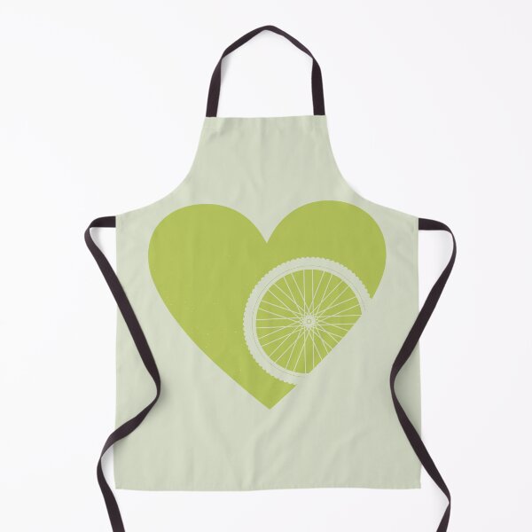 Item preview, Heart with Mountain Bike Wheel for Cycling Lovers designed and sold by Normandie Rainwater.