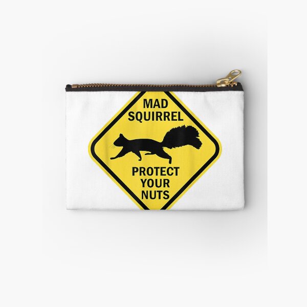 Item preview, Funny Warning Sign Mad Squirrel Protect Your Nuts designed and sold by Poytelite.