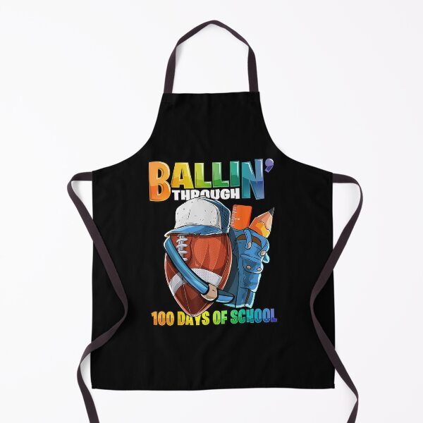 Item preview, Ballin' Through 100 Days of School Football Kindergarten Boy designed and sold by AshleyGold25k2.