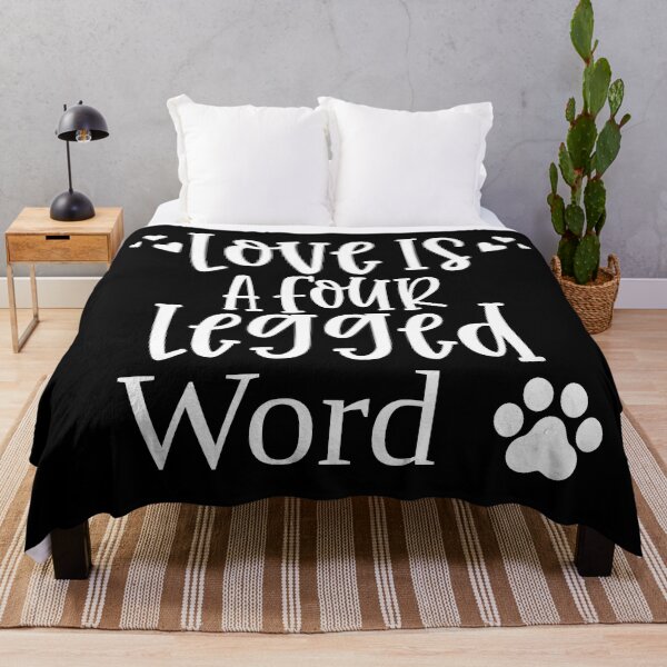 Item preview, Love Is A Four Legged Word. Funny Dog Lover Gift. Pawsome. designed and sold by That Cheeky Tee.