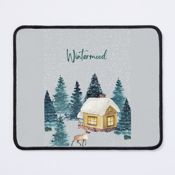 Item preview, Wintermood Cabin Illustration - Trendy Wintermood    designed and sold by TheColourBank.