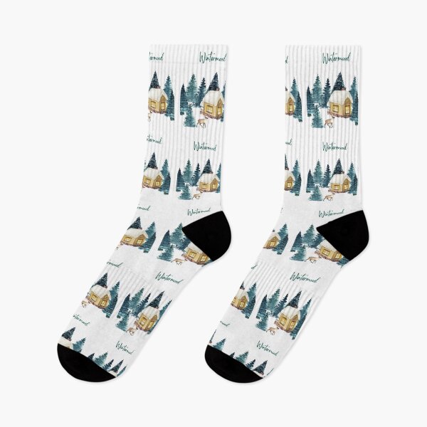 Item preview, Wintermood Cabin Illustration - Trendy Wintermood    designed and sold by TheColourBank.