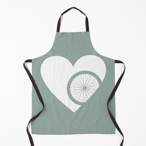 Item preview, Heart with Mountain Bike Wheel for Cycling Lovers designed and sold by Normandie Rainwater.