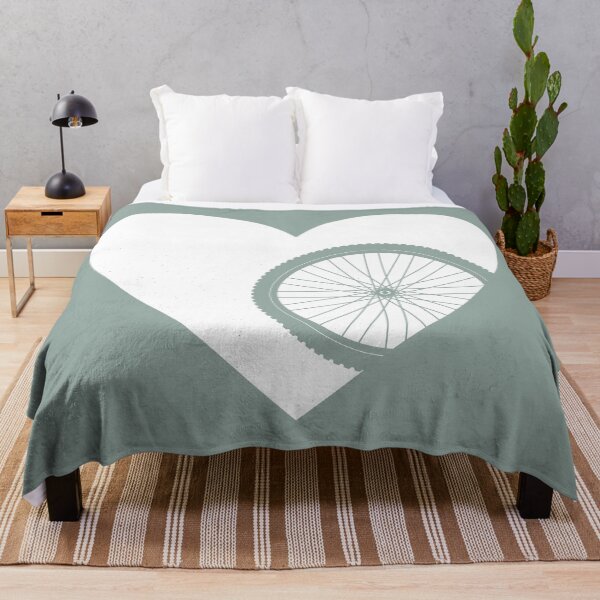Item preview, Heart with Mountain Bike Wheel for Cycling Lovers designed and sold by Normandie Rainwater.