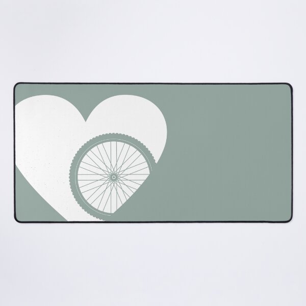 Item preview, Heart with Mountain Bike Wheel for Cycling Lovers designed and sold by Normandie Rainwater.