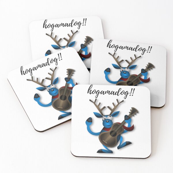 Item preview, funny reindeer with guitar in wintermood   designed and sold by TheColourBank.