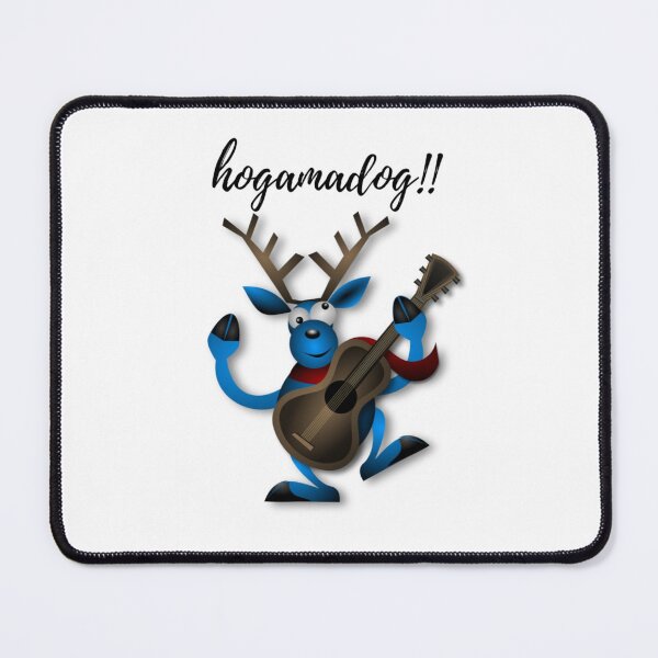Item preview, funny reindeer with guitar in wintermood   designed and sold by TheColourBank.