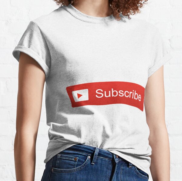 YouTube Subscribe Button Classic T-Shirt