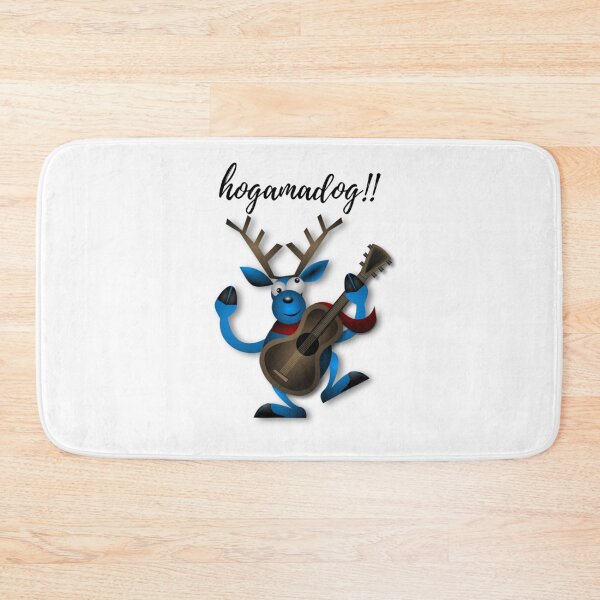 Item preview, funny reindeer with guitar in wintermood   designed and sold by TheColourBank.