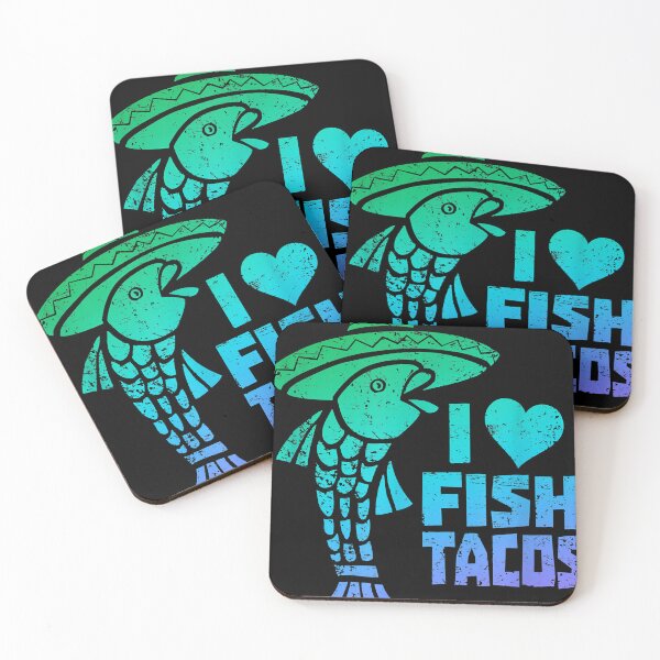 Item preview, I Love Fish Tacos t-shirt - Funny Fish Taco tee designed and sold by JohanneKryger.
