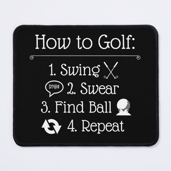 Item preview, How to golf Funny Golf Sayings designed and sold by RobertJason.