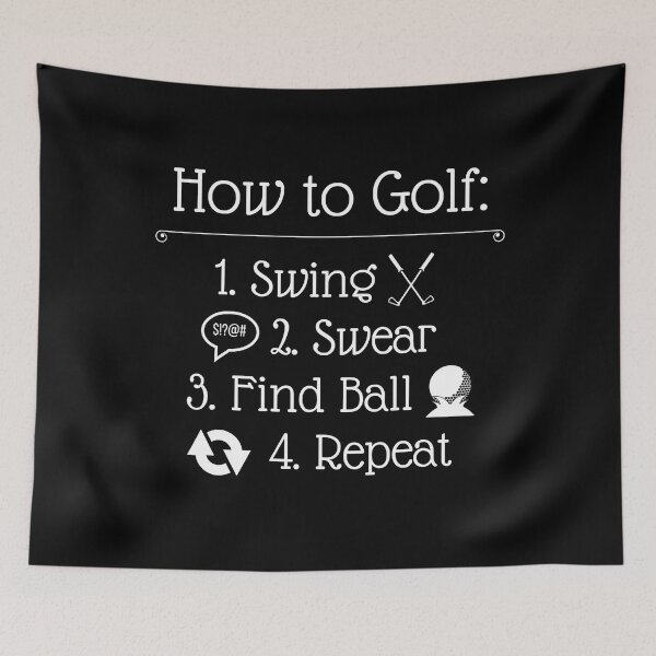 Item preview, How to golf Funny Golf Sayings designed and sold by RobertJason.