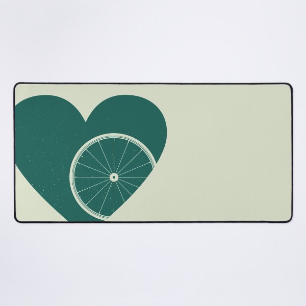 Item preview, Heart with Road Bike Wheel for Cycling Lovers designed and sold by Normandie Rainwater.