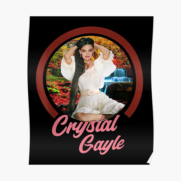 Crystal Gayle  cross legged on floor lovely 11x17 Mini Poster 