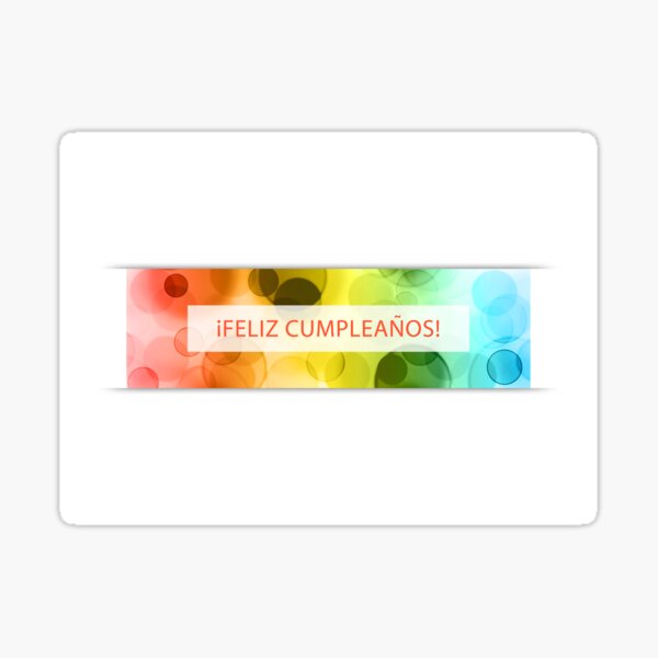 bokeh feliz cumpleanos Pegatina