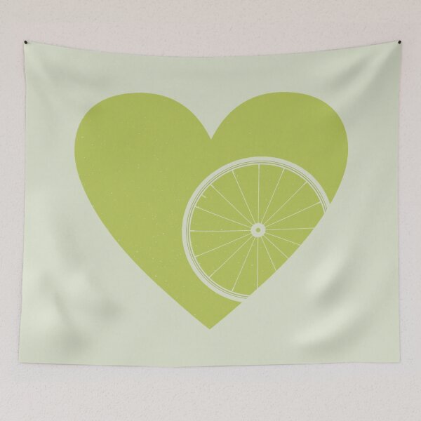 Item preview, Heart with Road Bike Wheel for Cycling Lovers designed and sold by Normandie Rainwater.