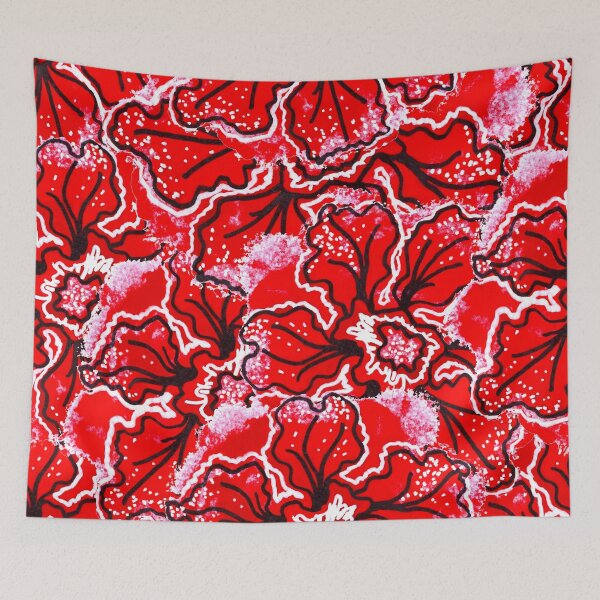 Item preview, Red Tropical Floral Seamless Pattern  designed and sold by Designs By YL.