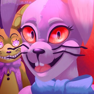 Vanny and Glitchtrap FNAF Art Board Print for Sale by GalaxisArt