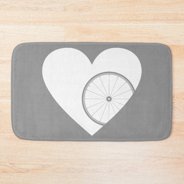 Item preview, Heart with Road Bike Wheel for Cycling Lovers designed and sold by Normandie Rainwater.