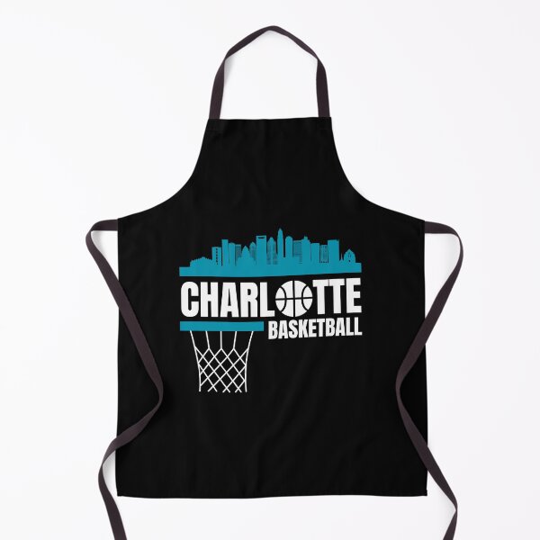 Item preview, Charlotte Basketball White and Blue City Skyline Basketball Apparel designed and sold by CameronBischoff.