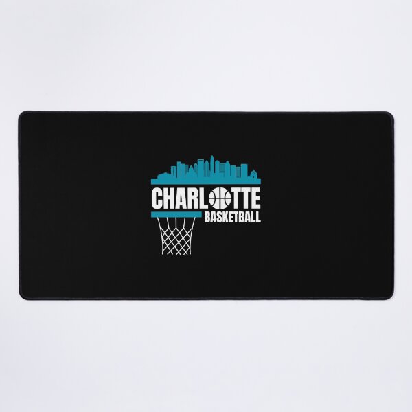Item preview, Charlotte Basketball White and Blue City Skyline Basketball Apparel designed and sold by CameronBischoff.