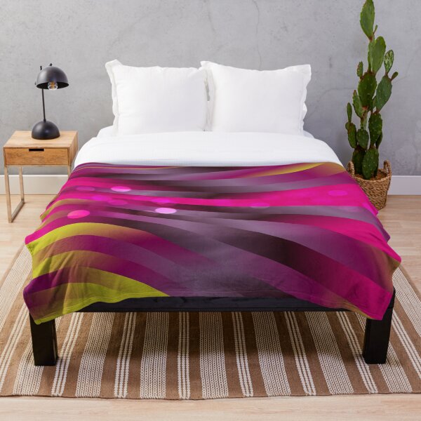 Item preview, Abstract-Pink-Yellow Gradient Wave Pattern designed and sold by CheeryDK.