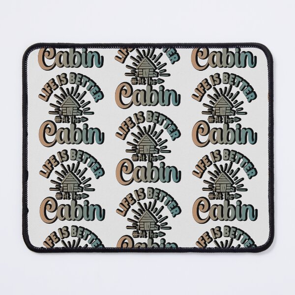 Item preview, life is better at the cabin retro sticker design designed and sold by PositiveStudio.