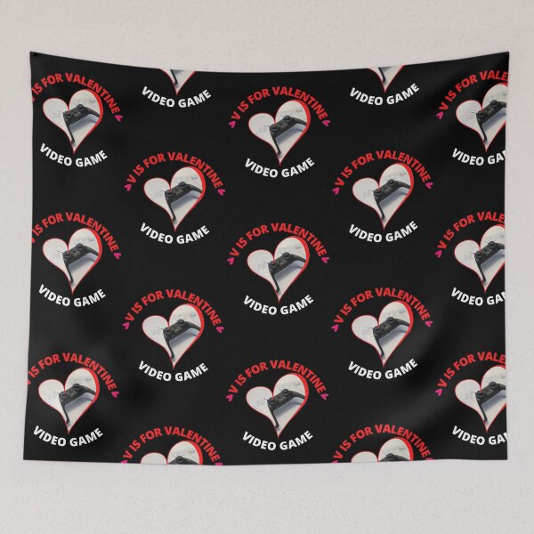 Item preview,  V is for Valentine video games design designed and sold by Rsagur12.