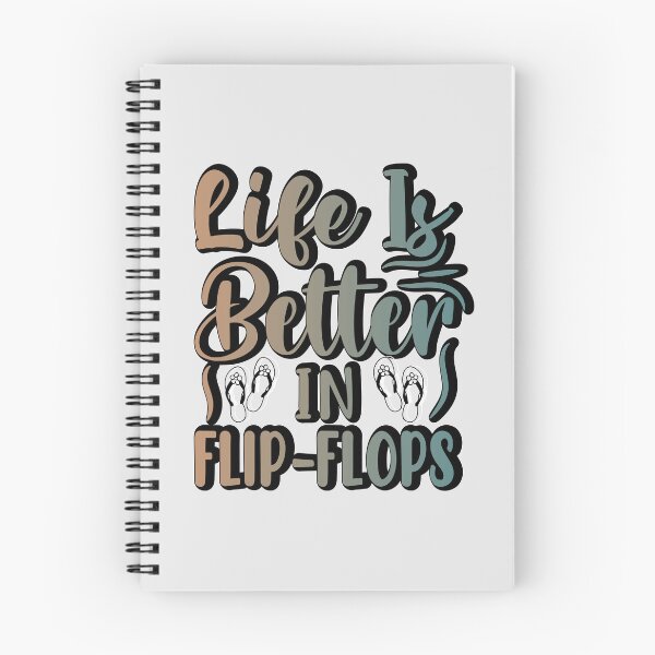 Item preview, life is better in flip-flops retro sticker design designed and sold by PositiveStudio.