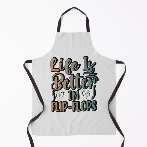 Item preview, life is better in flip-flops retro sticker design designed and sold by PositiveStudio.