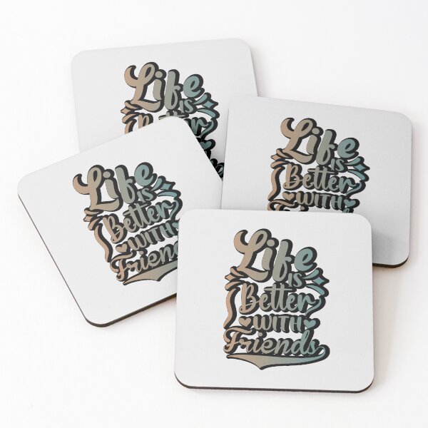 Item preview, life is better with friends retro sticker design  designed and sold by PositiveStudio.